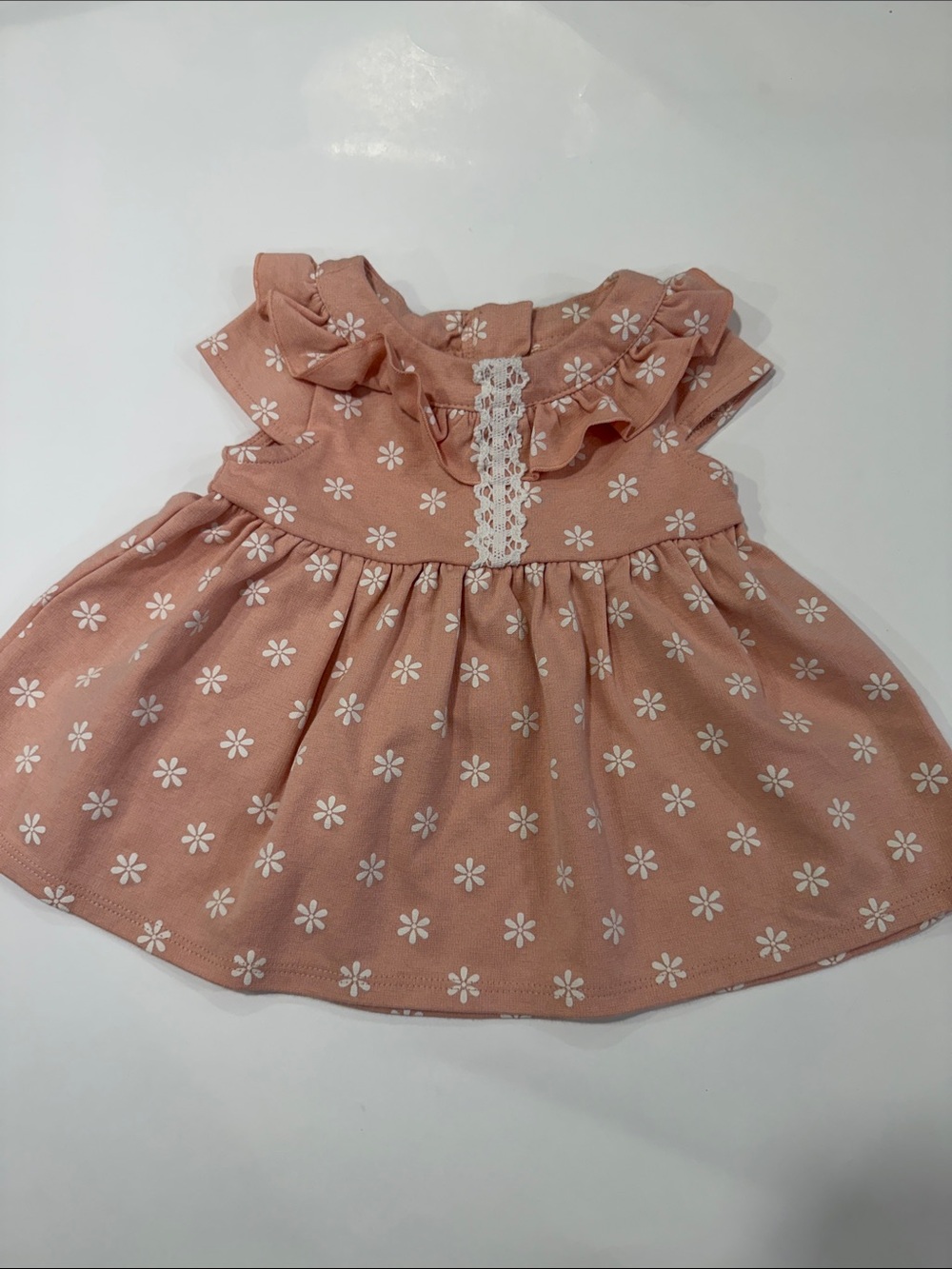 Max Studio Girls' Pink Floral Ruffle Dress size 12 months